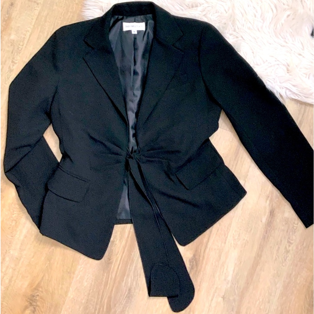 Bloomingdale's Tie Front Blazer Jacket